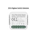 GIRIER Smart ZigBee Switch Module Neutral Wire Required 1/2/3/4CH Breaker Relay Supports 2-way Control Work Tuya Smart Alexa APP